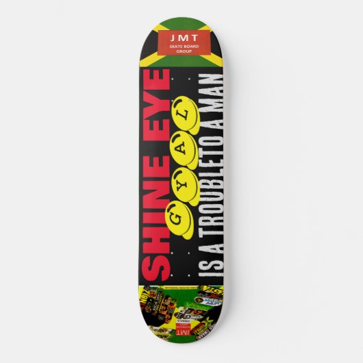 SHINE EYE GYAL JMT 8 1/4 "Skateboard Deck Persoonlijk Skateboard (Voorkant)