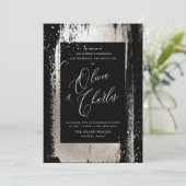 Shine, Faux-metallisch zilverpenseel Slag Kaart (Staand voorkant)