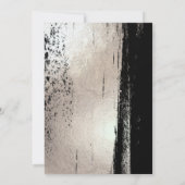 Shine, Faux-metallisch zilverpenseel Slag Kaart (Achterkant)