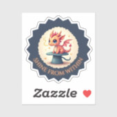 Shine from Within beroemd gemaakt door Schattige D Sticker (Vel)
