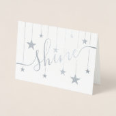SHINE Geschorste sterren Echte het Manuscript van  Folie Kaarten (Voorkant)