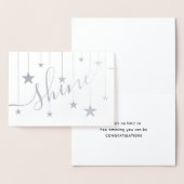 SHINE Geschorste sterren Echte het Manuscript van  Folie Kaarten (Display)