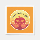 Shine God's Light Halloween Cocktail Servet (Voorkant)