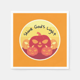 Shine God's Light Halloween Cocktail Servet