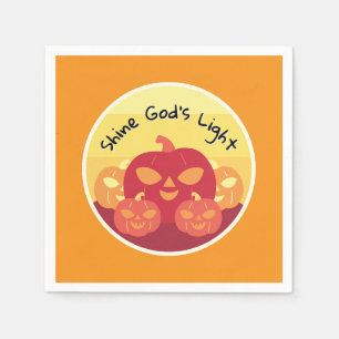 Shine God's Light Halloween Cocktail Servet