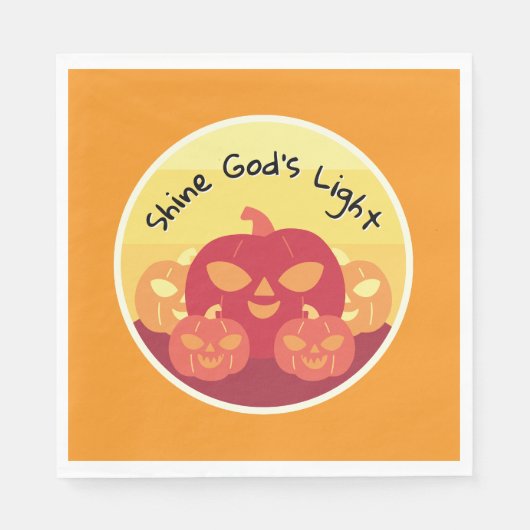 Shine God's Light Halloween servetten (Voorkant)