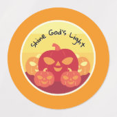 Shine God's Light Halloween Waterdichte Labels (Design 1)