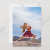 Shine | Gold Arch & Typografie 2 Foto-Afstuderen Kaart (Achterkant)