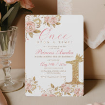 Shine Gold Princess eerste verjaardagsfeestje