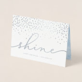Shine | Hanukkah Photo Silver Foil Card Folie Kaarten (Voorkant)