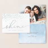Shine | Hanukkah Photo Silver Foil Card Folie Kaarten (Display)