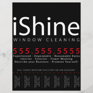 Shine. Huishoudelijk wasprogramma Flyer