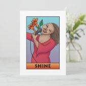 Shine Invitation Kaart (Staand voorkant)