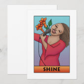 Shine Invitation Kaart (Voorkant / Achterkant)