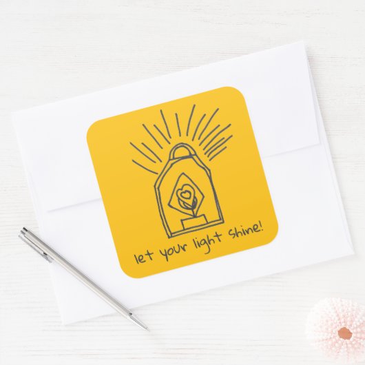 Shine Lantern sticker (Envelop)