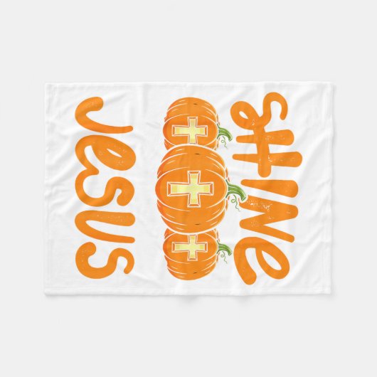 Shine Like The Light Of Jesus Christian Jack O Lan Fleece Deken (Voorkant (Horizontaal))