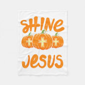 Shine Like The Light Of Jesus Christian Jack O Lan Fleece Deken (Voorkant)