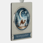 Shine Like the Stars – Journey Beneath Moonlight Verzilverd Banner Ornament (Rechts)