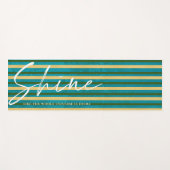 Shine like the Whole Universe is Yours Stripes Yogamat (Voorkant (horizontaal))