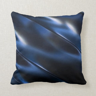 Shine Metallic Blue Abstract Kussen
