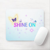 Shine On Butterfly Mousepad – Verheffende Neon Pas Muismat (Met muis)