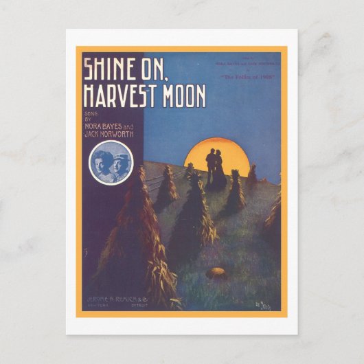 Shine On, Harvest Moon Songbook Hoesje Briefkaart (Voorkant)