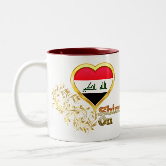 Shine on Irak Tweekleurige Koffiemok (Links)
