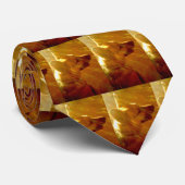 Shine On Me Duitse Herder Zwart & Tan Patroon Stropdas (Opgerold)