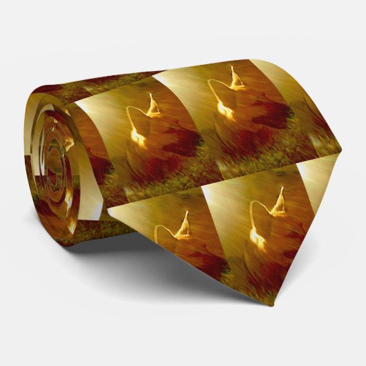 Shine On Me Duitse Herder Zwart & Tan Stropdas (Opgerold)