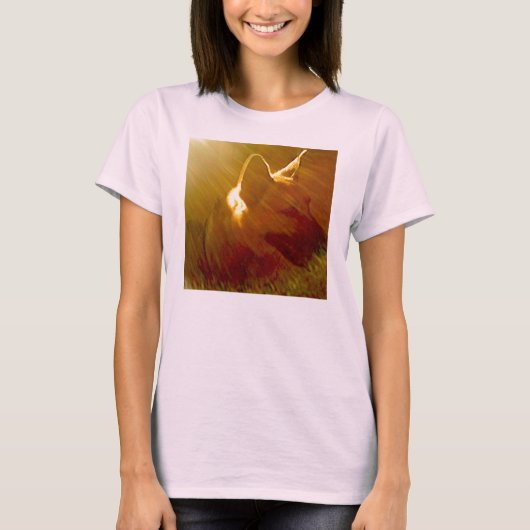Shine On Me Duitse Herder Zwart & Tan T-shirt (Voorkant)