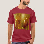 Shine On Me Duitse Herder Zwart Tan Twee Uitzichte T-shirt (Voorkant)