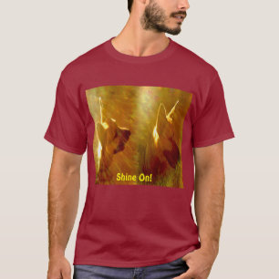 Shine On Me Duitse Herder Zwart Tan Twee Uitzichte T-shirt