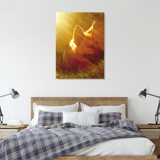 Shine On Me German Shepherd #1 Canvas Afdruk (Insitu (Slaapkamer))