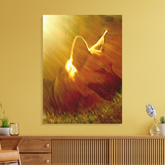 Shine On Me German Shepherd #1 Canvas Afdruk (Insitu (Woonkamer))