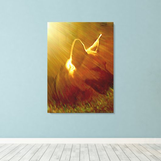 Shine On Me German Shepherd #1 Canvas Afdruk (Insitu (Houten vloer))