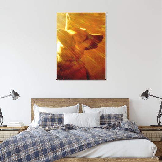 Shine On Me German Shepherd #2 Canvas Afdruk (Insitu (Slaapkamer))