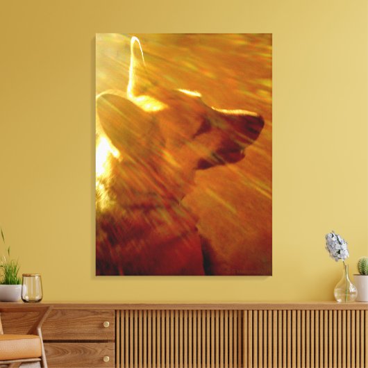 Shine On Me German Shepherd #2 Canvas Afdruk (Insitu (Woonkamer))