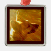 Shine On Me Heaven German Shepherd Metalen Ornament (Voorkant)