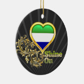 Shine on Sierra Leone Keramisch Ornament (Rechts)