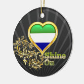 Shine on Sierra Leone Keramisch Ornament (Links)