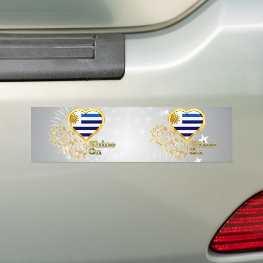 Shine on Uruguay Bumpersticker (Op auto)