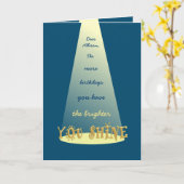 Shine op Happy 30th Birthday Persoonlijke groet Kaart (Gele Bloem)