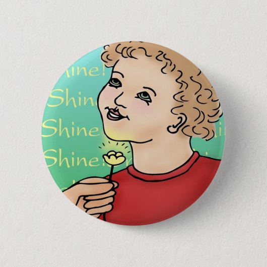 Shine. Ronde Button 5,7 Cm (Voorkant)