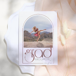 Shine Roos Gold Arch Typografie 2 Foto Afstuderen Kaart