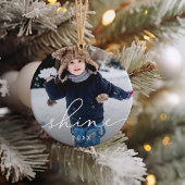 Shine Script | Foto Keramisch Ornament