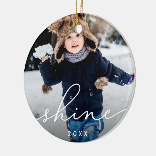 Shine Script | Foto Keramisch Ornament (Links)