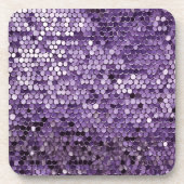 Shine Shine Paarse Star Ai kunst Bier Onderzetter (Voorkant)