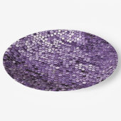 Shine Shine Paarse Star AI kunst Papieren Bordje (Gekanteld)