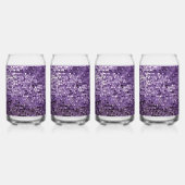 Shine Shine Paarse Ster AI-kunst Blikvorm Glas (Achterkant)