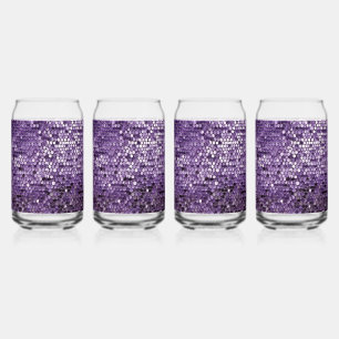 Shine Shine Paarse Ster AI-kunst  Blikvorm Glas